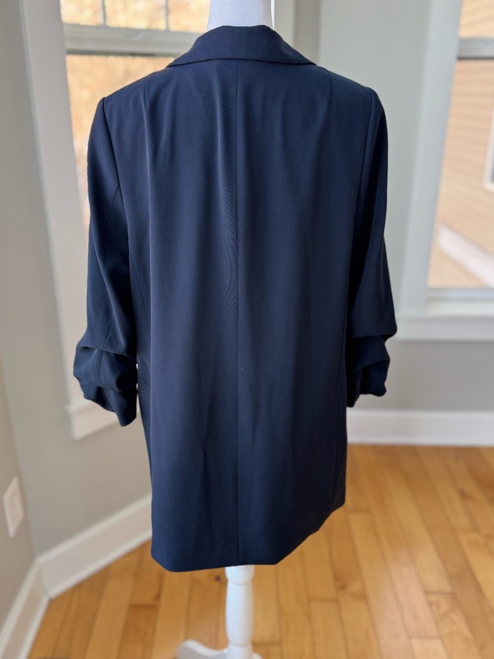 H&M Navy Blue Blazer Suit Jacket Size Small - Picture 4 of 11